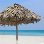Kuba na pláži